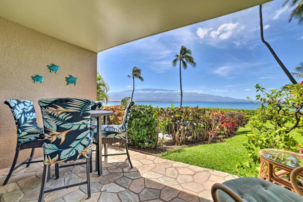 Stunning Maui Direct Ocean Front On The Beach, Walk To Beach From Condo, Watch Turtles, Whales, Ac In All Rooms Ocean View Pool And Spa Wailuku Esterno foto