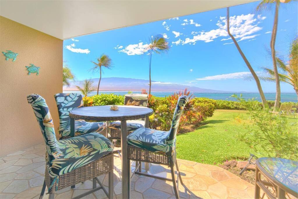 Stunning Maui Direct Ocean Front On The Beach, Walk To Beach From Condo, Watch Turtles, Whales, Ac In All Rooms Ocean View Pool And Spa Wailuku Esterno foto
