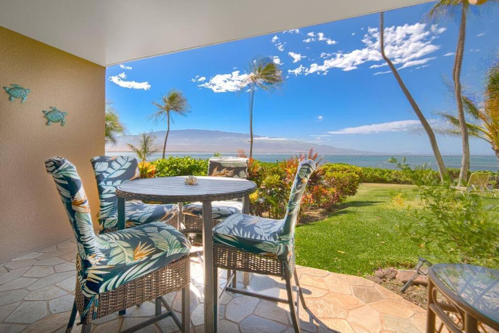 Stunning Maui Direct Ocean Front On The Beach, Walk To Beach From Condo, Watch Turtles, Whales, Ac In All Rooms Ocean View Pool And Spa Wailuku Esterno foto